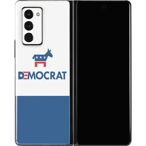 Democrat Blue And Red Galaxy Z Fold2 5G Skin