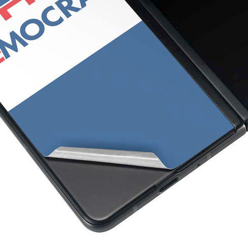 Democrat Blue And Red Galaxy Z Fold4 5G Skin