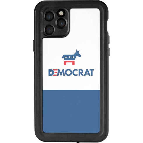 Democrat Blue And Red iPhone 11 Pro Waterproof Case