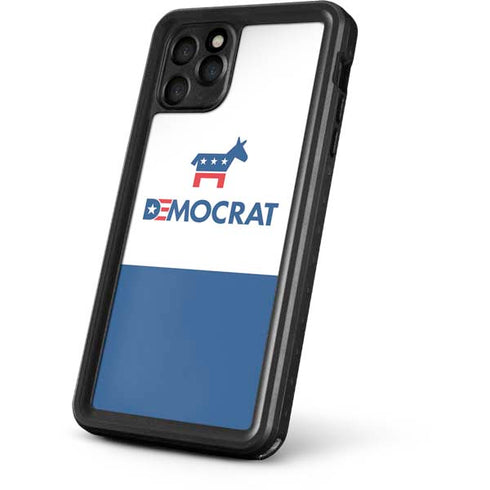 Democrat Blue And Red iPhone 11 Pro Waterproof Case