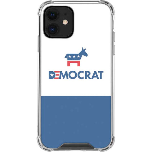 Democrat Blue And Red iPhone 12 Mini Clear Case