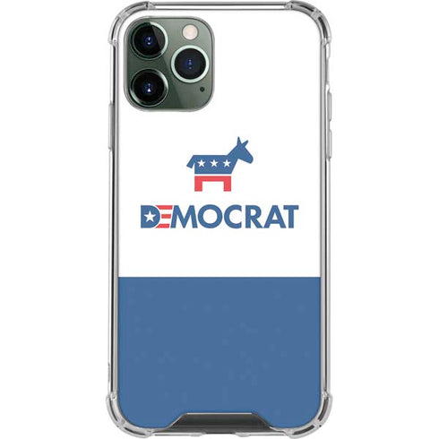 Democrat Blue And Red iPhone 12 Pro Max Clear Case
