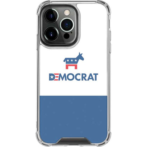 Democrat Blue And Red iPhone 13 Pro Clear Case