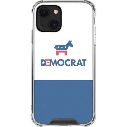 Democrat Blue And Red iPhone 14 Clear Case