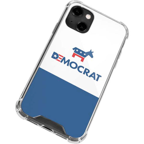 Democrat Blue And Red iPhone 14 Clear Case