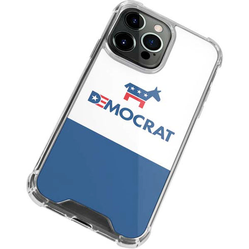 Democrat Blue And Red iPhone 15 Pro Clear Case