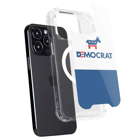 Democrat Blue And Red iPhone 15 Pro Max MagSafe Case