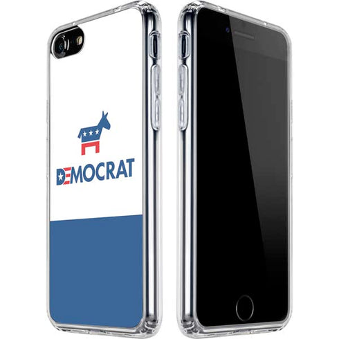 Democrat Blue And Red iPhone SE (2nd & 3rd Gen) Clear Case