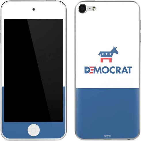 Democrat Blue And Red Apple iPod Skin