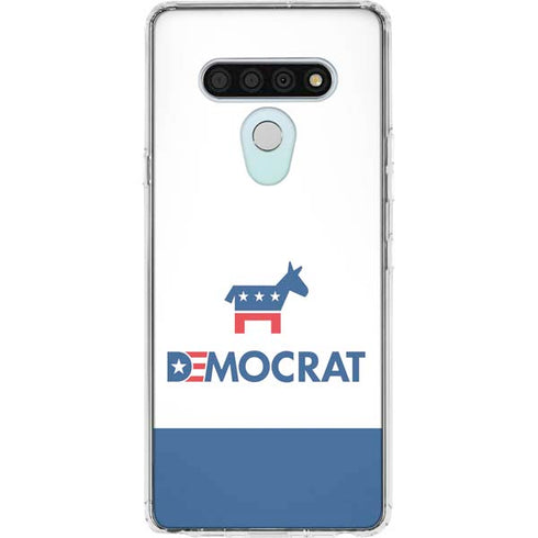Democrat Blue And Red LG Stylo 6 Clear Case