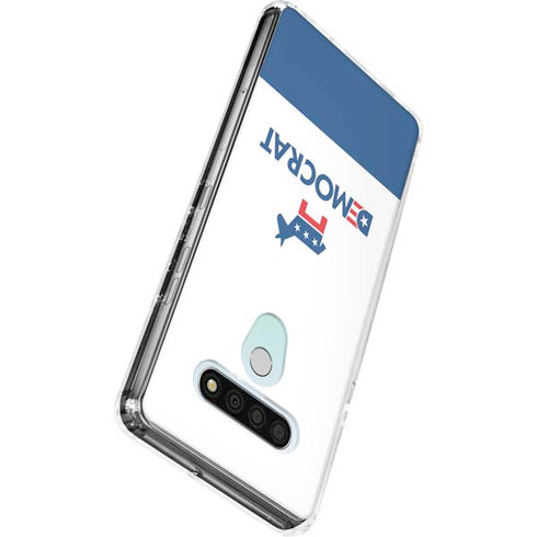 Democrat Blue And Red LG Stylo 6 Clear Case