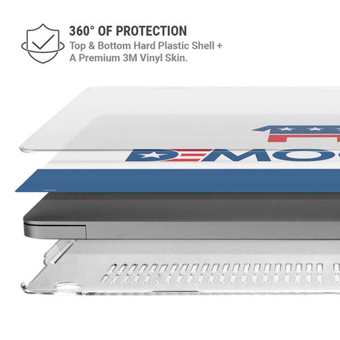 Democrat Blue And Red MacBook Pro 16in (2021-25) Case plus Skin
