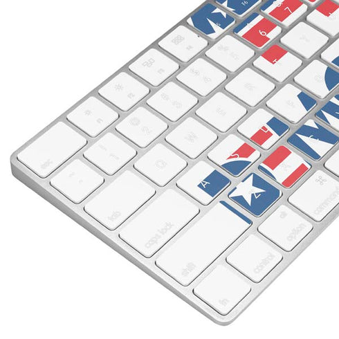 Democrat Blue And Red Magic Keyboard Skin