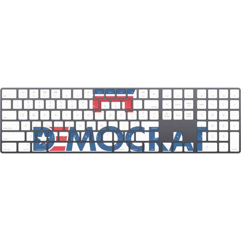 Democrat Blue And Red Magic Keyboard with Numeric Keypad Skin