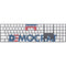 Democrat Blue And Red Magic Keyboard with Numeric Keypad Skin