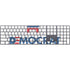 Democrat Blue And Red Magic Keyboard with Numeric Keypad Skin