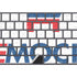 Democrat Blue And Red Magic Keyboard with Numeric Keypad Skin