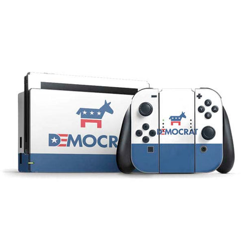 Democrat Blue And Red Nintendo Switch Bundle Skin