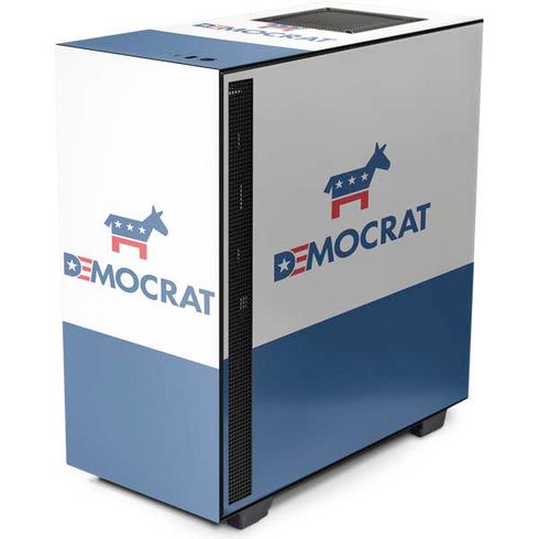 Democrat Blue And Red NZXT H510 Compact ATX Mid-Tower Case Skin