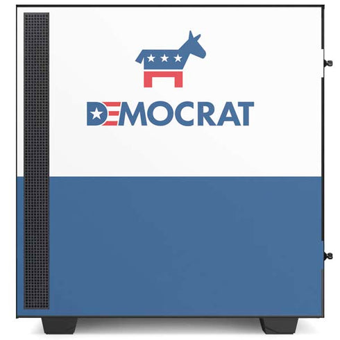 Democrat Blue And Red NZXT H510 Compact ATX Mid-Tower Case Skin