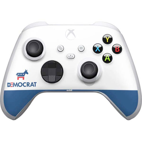 Democrat Blue And Red Xbox Series S Controller Skin
