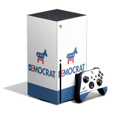 Democrat Blue And Red Xbox Series X Bundle Skin