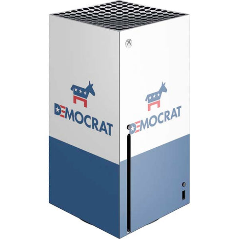Democrat Blue And Red Xbox Series X Console Skin