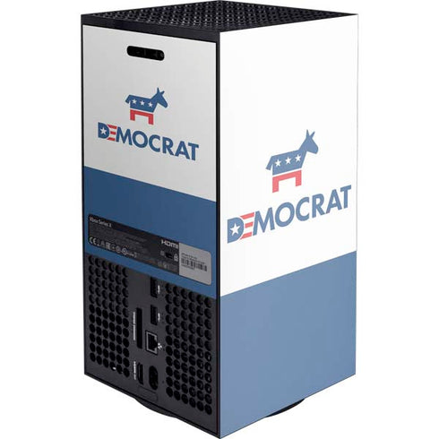 Democrat Blue And Red Xbox Series X Console Skin