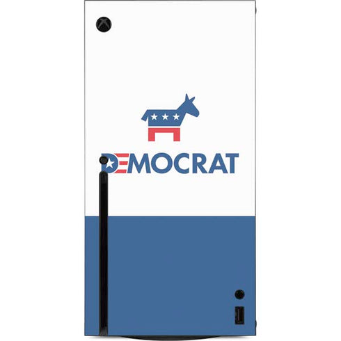 Democrat Blue And Red Xbox Series X Console Skin