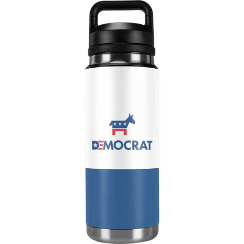 Democrat Blue And Red YETI Rambler 26oz Bottle Skin