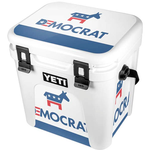 Democrat Blue And Red YETI Roadie 24 Hard Cooler Skin