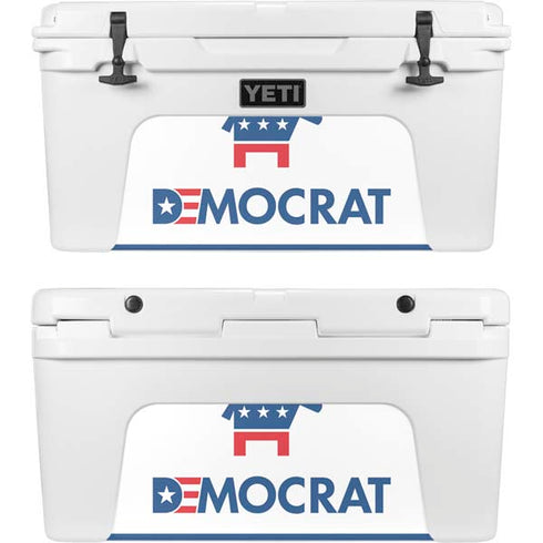 Democrat Blue And Red YETI Tundra 75 Hard Cooler Skin