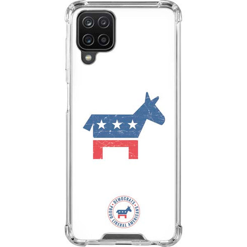 Democrat Donkey Galaxy A12 Clear Case