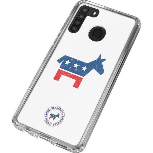 Democrat Donkey Galaxy A21 Clear Case