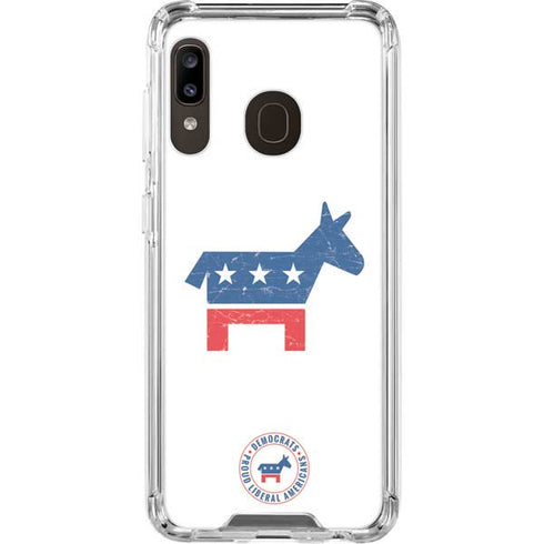 Democrat Donkey Galaxy A30 Clear Case