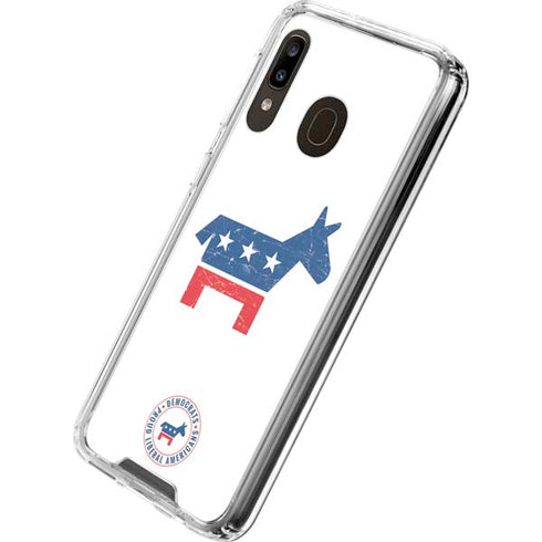 Democrat Donkey Galaxy A30 Clear Case