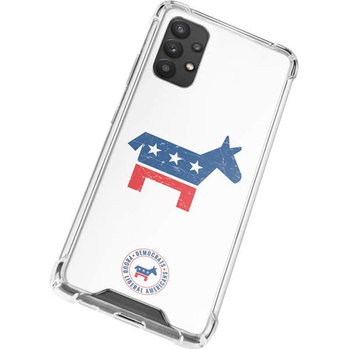 Democrat Donkey Galaxy A32 5G Clear Case
