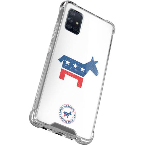 Democrat Donkey Galaxy A51 5G Clear Case