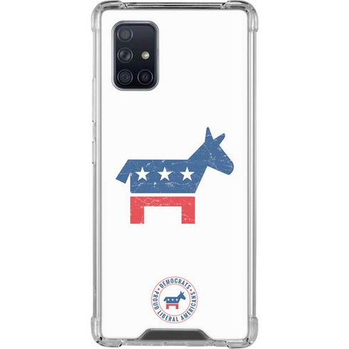 Democrat Donkey Galaxy A71 5G Clear Case