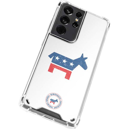 Democrat Donkey Galaxy S21 Ultra 5G Clear Case