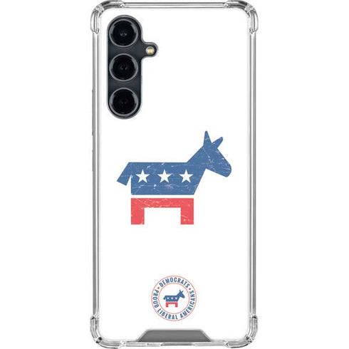 Democrat Donkey Galaxy S23 FE Clear Case