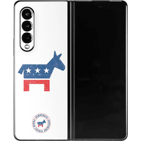 Democrat Donkey Galaxy Z Fold3 5G Skin