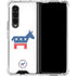 Democrat Donkey Galaxy Z Fold4 5G Clear Case