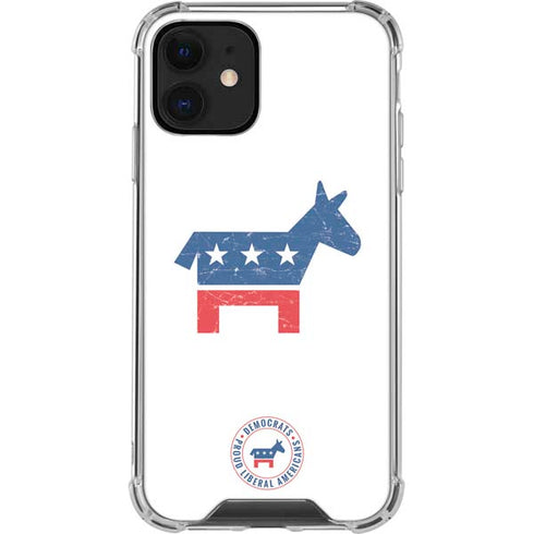 Democrat Donkey iPhone 12 Clear Case