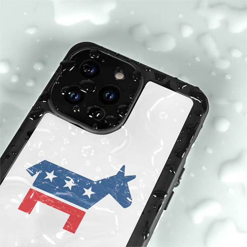 Democrat Donkey iPhone 14 Pro Max Waterproof Case