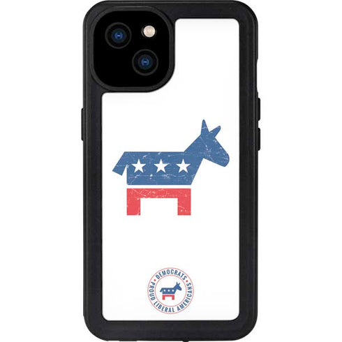 Democrat Donkey iPhone 15 Plus Waterproof Case