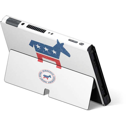 Democrat Donkey Nintendo Switch OLED (2021) Skin