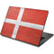 Denmark Flag Distressed Dell Chromebook Skin
