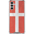 Denmark Flag Distressed Galaxy A13 5G Clear Case