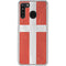 Denmark Flag Distressed Galaxy A21 Clear Case